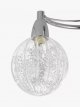 Semi Flush 3 Arm Ceiling Light, Chrome