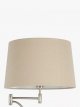 Swing Arm Floor Lamp, Nickel